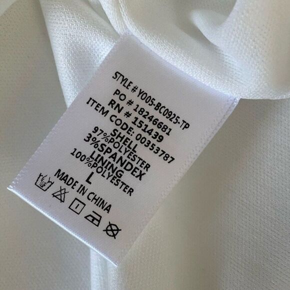 FOREVER 21 Dress Womens Large L Ivory Off-Shoulder NEW Mini Lined - Picture 10 of 10